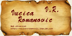 Vučica Romanović vizit kartica